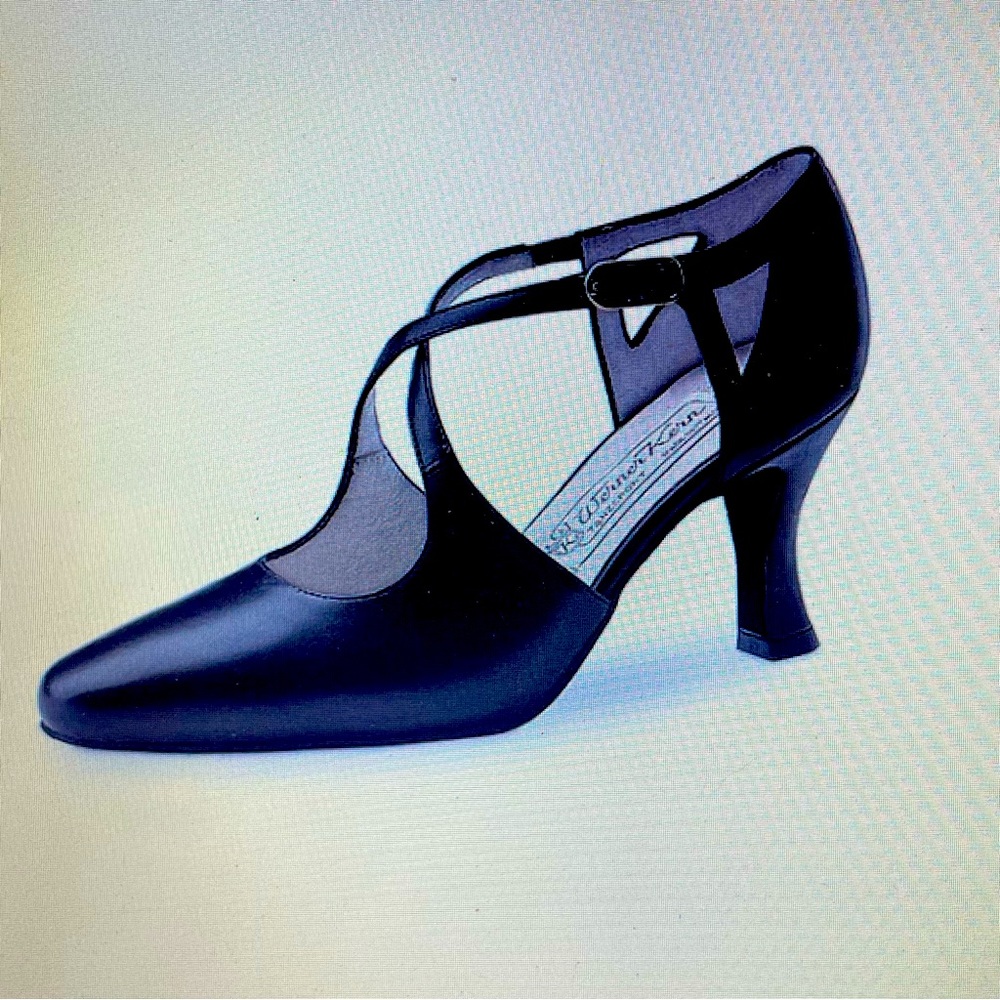 Ballroom dance shoes, Tango, black, Werner Kern, Ines shoe, excellent condition